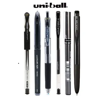 UNI Gél Perá Uniball Pen Set 0.5/0.38 mm Black Stlačte Test Perá Pre Kancelárie a Školy Študent kancelárske potreby