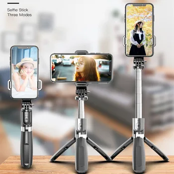 Nový Univerzálny 3 V 1 Bezdrôtová Selfie Stick Rozšíriteľný Monopod Skladací Stojan S Diaľkovým Držiaka Telefónu Pre IOS a Android