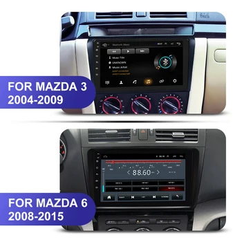 Auto Multimediálne Rádio Prehrávač Pre Mazda 3 BK Mazda3 2004-2009 Android 8.1 Navigáciu Autoradio magnetofón GPS Video, Stereo