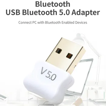 PCER USB Bluetooth Dongle Adaptér 5.0 pre PC Počítač Reproduktor Bezdrôtová Myš Bluetooth Hudby Audio Prijímač, Vysielač aptx 5.0