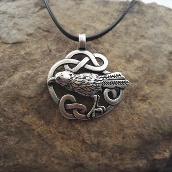 1pcs Keltské Odin je Raven náhrdelník Vták raven Šperky viking šperky SanLan