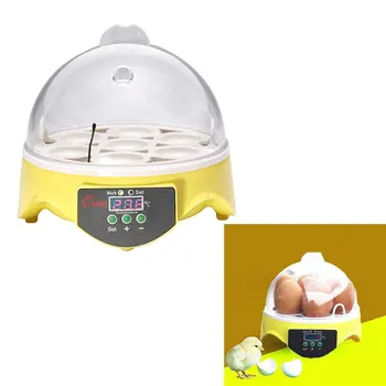 7 Vajec Inkubátor Plastové Digitálne Kuracie Regulácia Teploty Automatické Inkubátor Hatcher Inkubačná Nástroje Dodávky