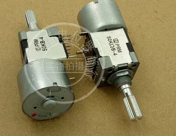 [VK] dvojitá-riadok 8 pin motor potenciometer B50K-4 50KB-4 b50k rukoväť 25 MM rachis prepínač