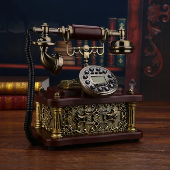 Móda telefón vintage starožitné telefón domácnosti,/handsfree/podsvietený verzia ID Volajúceho