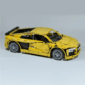 NOVÉ Technic Série Audi Super Športové Auto R8 Technic MOC-4463 Model súpravy MOC Stavebné kamene, Tehly HOBBY Hračky, Vianočné darčeky