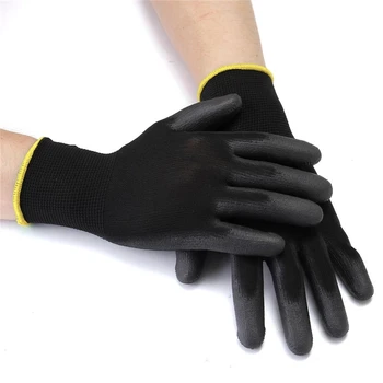 Nitrilové bezpečnosti pracovné rukavice potiahnuté PU a palm potiahnuté rukavice bezpečnostné rukavice, ktoré sú vhodné pre výstavbu a údržbu vozidiel