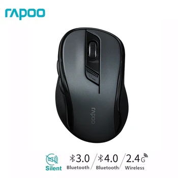 Rapoo M500G Multi-režim Tichý Bezdrôtová Myš s 1600DPI Jednoduché Prepínanie Bluetooth a 2,4 GHz až 3 Zariadenia, Pripojenie na Počítač