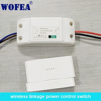 Wofea bezdrôtové prepojenie power control switch s automatické zapnutie a automatické vypnutie 1 channal 95-260V 10A