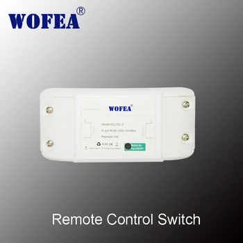 Wofea bezdrôtové prepojenie power control switch s automatické zapnutie a automatické vypnutie 1 channal 95-260V 10A