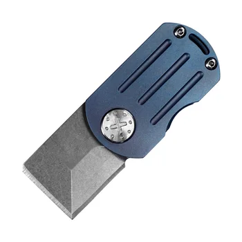 HWZBBEN Mini Skladací nôž Titánu rukoväť D2 Čepeľ Nožov výchovy k DEMOKRATICKÉMU občianstvu Vreckový Nôž Keychain Otvárač na Parcelu Poľa Pazúr Package List