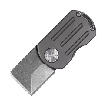 HWZBBEN Mini Skladací nôž Titánu rukoväť D2 Čepeľ Nožov výchovy k DEMOKRATICKÉMU občianstvu Vreckový Nôž Keychain Otvárač na Parcelu Poľa Pazúr Package List