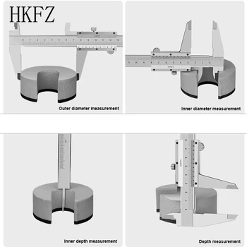 HKFZ 0-150/200 mm Označenie Vernier Strmeň s Karbidu Scriber Nehrdzavejúcej Ocele Paralelné Označenie Strmeň Rozchod Nástroj