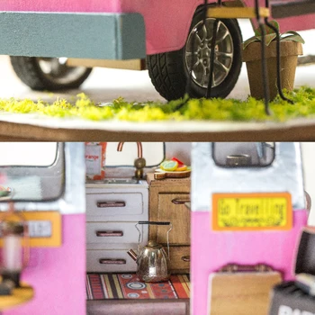 Robotime DIY Doll House s Nábytku, Drevených Miniatúr Dom, Bábiky, Hračky pre Deti, Dievča Darček DGM04