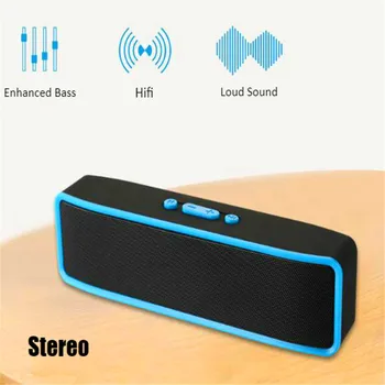 Bluetooth Reproduktor S Fm Rádio, Stereo Reproduktory Počítača Usb Zariadenia Soundbar Boombox Subwoofer Modrý Zub Prenosný Zvukový Systém Woofer
