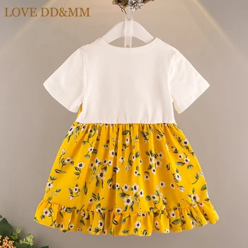 LÁSKA DD&MMGirls Oblečenie Šaty 2020 Lete Nové Divoké Módne Princezná Roztomilý Postroj Malé Kvetinové Šaty