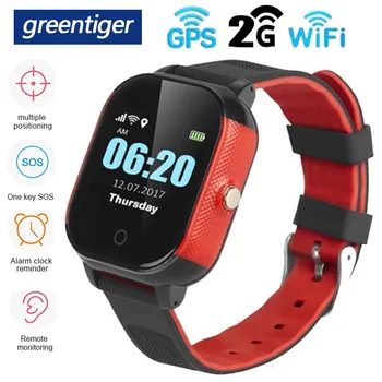 Greentiger FA23 Smart Hodinky Deti GPS, WIFI SOS Tracker Vodotesný IP67 Dieťa Smart Hodinky, Budík Anti-Stratil Bezpečné VS Q90 Q50