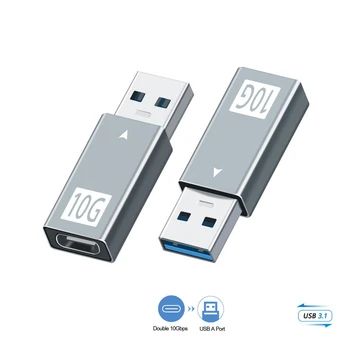 USB 3.1 Mužskej Typ-C Ženské Adaptér USB A USB C 3.1 GEN 2 Converter Obojstranná Podpora 10Gbps na Prenos / Typ-C Headset