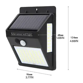 100 LED Solárne Svetlo, Vonkajší Bezdrôtový Senzor Pohybu Nástenné svietidlo Dvore Lampa Nové 2020