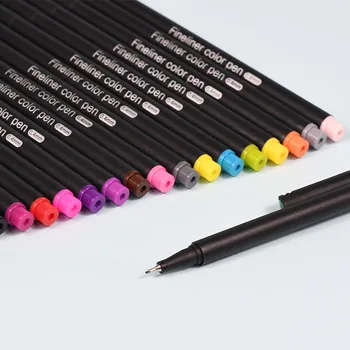 12 Farba Pera 0,4 mm Micron Fineliner Detí Papiernictvo Manga Umelecké potreby Colores Kreslenie Školské Doplnky