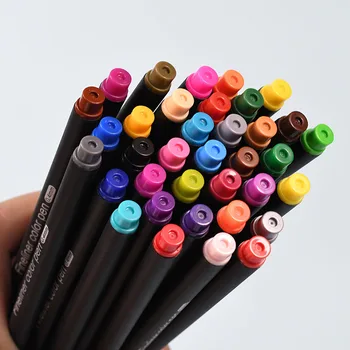 12 Farba Pera 0,4 mm Micron Fineliner Detí Papiernictvo Manga Umelecké potreby Colores Kreslenie Školské Doplnky