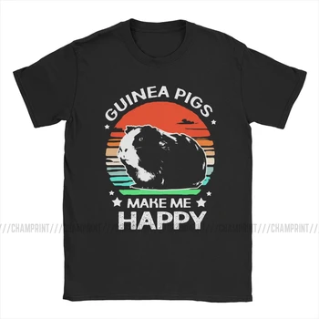 Morča Milenca Cavy Vŕzgať Hlodavce Zoo Capybara T-Shirts Mužov Milovník Zvierat Zvieratá Kawaii Pet Bavlnené Tričká Krátky Rukáv T Košele