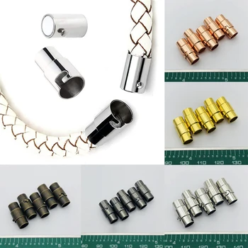 10Pcs/veľa Magnetické Uzávery Nosenie 3 mm 4 mm 5 mm 6 mm 7 mm 8 mm Kožené Kábel Náramky Spona Konektory pre Šperky Robiť