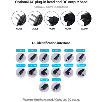 UTHAI F019 AC/DC adaptér 12V2A prepínanie napájacieho adaptéra US/EU/UK/AU zapojte nabíjačku pre bezpečnostné kamery, masážne kreslá, atď.