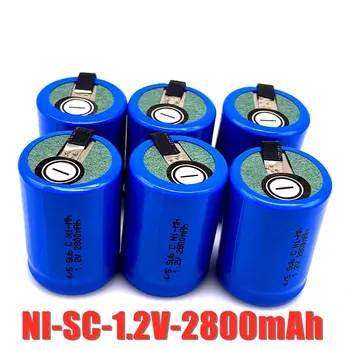 2-20PCS Nové SC Nabíjateľná batéria pre Dewalt pre Makita pre Bosch pre Hitachi 4/5SUBC batterie NICD akumulátor, 2800mah 1.2 v