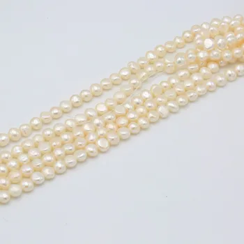 BaroqueOnly tri farebné barokový perličiek string vysoko kvalitné reálne sladkovodné perly 9-10 mm pre módne šperky DIY tvorby