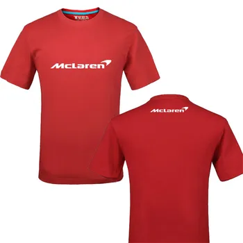 Vtipné McLaren logo, Bavlna, Tlač T-shirt Unisex Lete Bežné Tričko Tees tričko
