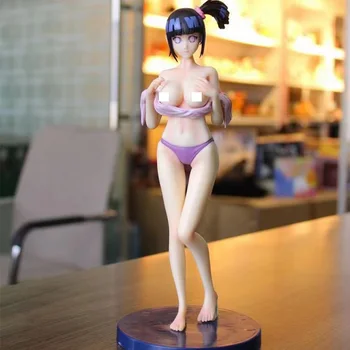 25 CM Anime Naruto Hyuuga Hinata Plavky Kúpele, Socha PVC Akčné Figúrky Ozdoby Zbierku Hračiek Pre Anime Milenca Figúrka