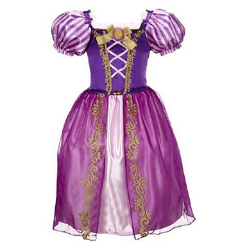 Vianočné Princezná Rapunzel Šaty pre Dievčatá Batoľa Dievčatá v Lete Spletitú Halloween Kostým Dieťa Rapunzel Parochňu Narodeninovej Party