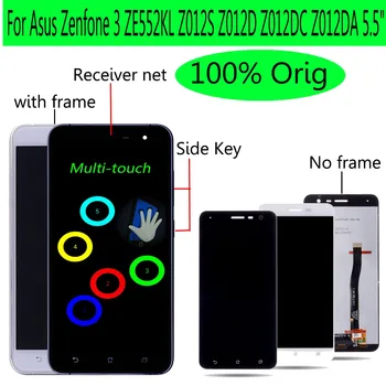 Shyueda Orig 5.5 Pre Asus Zenfone 3 ZE552KL Z012S Z012D Z012DC Z012DA LCD Displej Dotykový Displej Digitalizátorom. S Rámom a Nástrojov