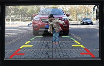 5 palcový HD TFT LCD displej Auto Sledovať Spätné parkovanie Monitor,Káblové alebo Bezdrôtové Spätné kamery voliteľné
