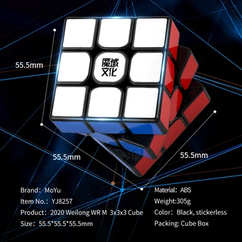 MoYu Weilong WR M 2020 3x3x3 Magnetické Cube Profesionálne MoYu 3x3 Rýchlosť Kocky Weilong WRM Cubos Magico hra cube pre Deti