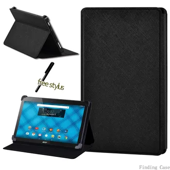 Tablet Obal Pre Acer Iconia 10 B3-A10 A20 A30 A40 A50 Univerzálny Flip Kožené Prípad Tabletu Ochranné Stojan, Kryt + Dotykové Pero