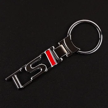Auto Zliatiny TSI Keychain Kľúč Reťazca Krúžok Keyrings Pre Volkswagen TSI VW Golf 4 5 6 7 Polo, Touran Tiguan CC Passat b5 b6 b7 Bora