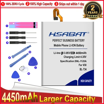 HSABAT 0 Cyklus 4450mAh Batéria LG BL-T34 Sprint V30+ LS998 V30 V30A H930 H932 Mobilný Telefón Náhradný Akumulátor