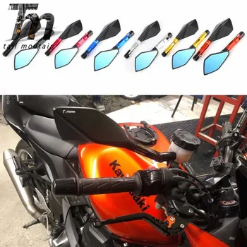 Espejos retrovisores laterales para YAMAHA MT07 MT09 MT-07 para Kawasaki Z900 Z900RS Z800 Z1000 motocicleta CNC de aluminio retr