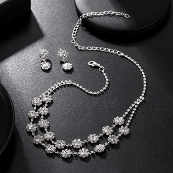 Drahokamu Prívesok Náhrdelník Šperky Set 2020 Pre Ženy, Luxusné Dizajnér Elegantné Strapec Náušnice Darček Pre Priateľov Svadobné Party