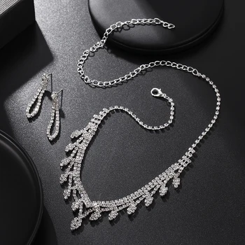 Drahokamu Prívesok Náhrdelník Šperky Set 2020 Pre Ženy, Luxusné Dizajnér Elegantné Strapec Náušnice Darček Pre Priateľov Svadobné Party
