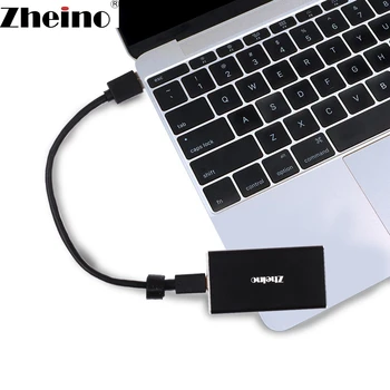 Zheino USB 3.0 Prenosný Externý dokonca vzal 120 gb 240GB 128 gb kapacitou 256 GB 512 gb diskom SSD Hliníkové Prípade, Jednotku ssd s rozhraním mSATA na notebook notebook PC