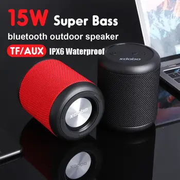 15w Mini Bluetooth Reproduktor TWS Reproduktory IPX6 Bezdrôtový Prenosný Sounbar Subwoofer s 360-Stupňový Priestorový Zvuk, Hlasový Asistent