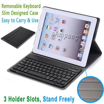 Pre Apple iPad 2 3 4 Keyboard case for iPad2 iPad3 iPad4 Prípade Bluetooth Klávesnica Slim Kožený Kryt Funda + Screen Protector