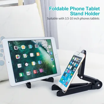DIY Skladací Stojan Pre iPad, Samsung Tablet Držiak na Mobilný Telefón Stojan Univerzálny Nastaviteľný Ploche Mount Stojan, Trojnožku Podporu
