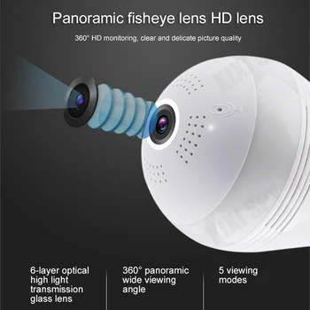Wifi kamera 1080P ip videcam 360° video dohľad mini cctv baby monitor bezpečnostné kamery exter značky xixi špionážne