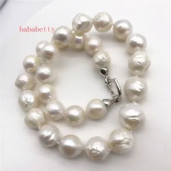 NÁDHERNÝ 11-15 mm lesk Prírodné Brázda Kasumi perlový náhrdelník 18