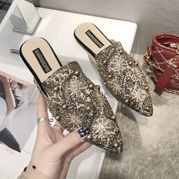 OLOMM luxusné značky dámskej obuvi 2019 lete poukázal rosy sklzu non-slip dámy topánky dámske ploché topánky chaussures femme fashion