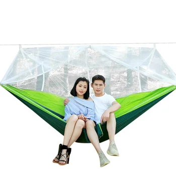 Vysoká Ultralight Outdoor Camping Lov hojdacia sieť Mosquito Net Prenosné 2 Osoby Garden Visí Rozkladací Stan DOG88