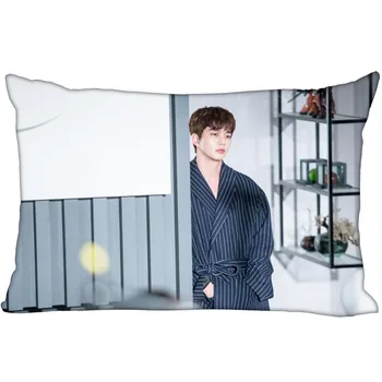 Horúce Kórea-Pop Vlastné Yoo Seung Ho Satin obliečka na Vankúš 35x45cm (na jednej strane) Vytlačené na Zips Hodváb PillowCover Vlastné Logo darček